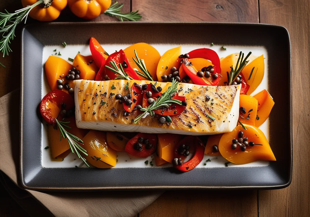 Zander on Vegetables