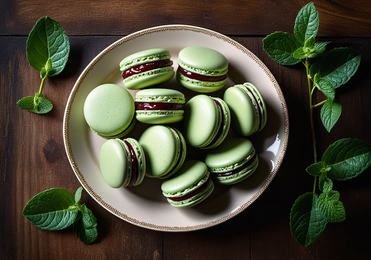 Macarons with Jam