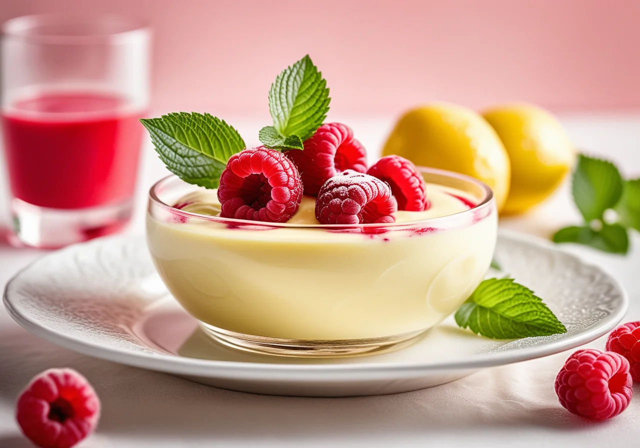 Creamy Raspberry Custard
