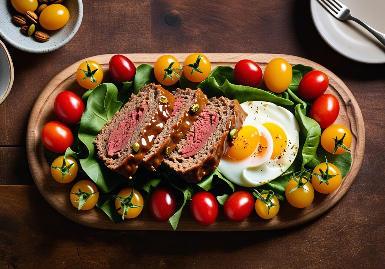 Cold Meatloaf with Salad