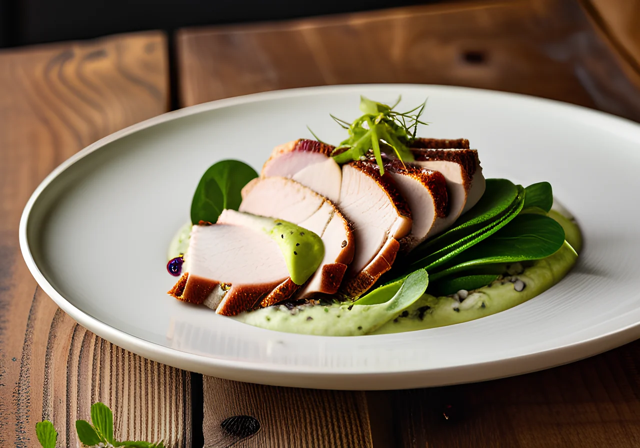 Turkey Breast with Avocado Cream