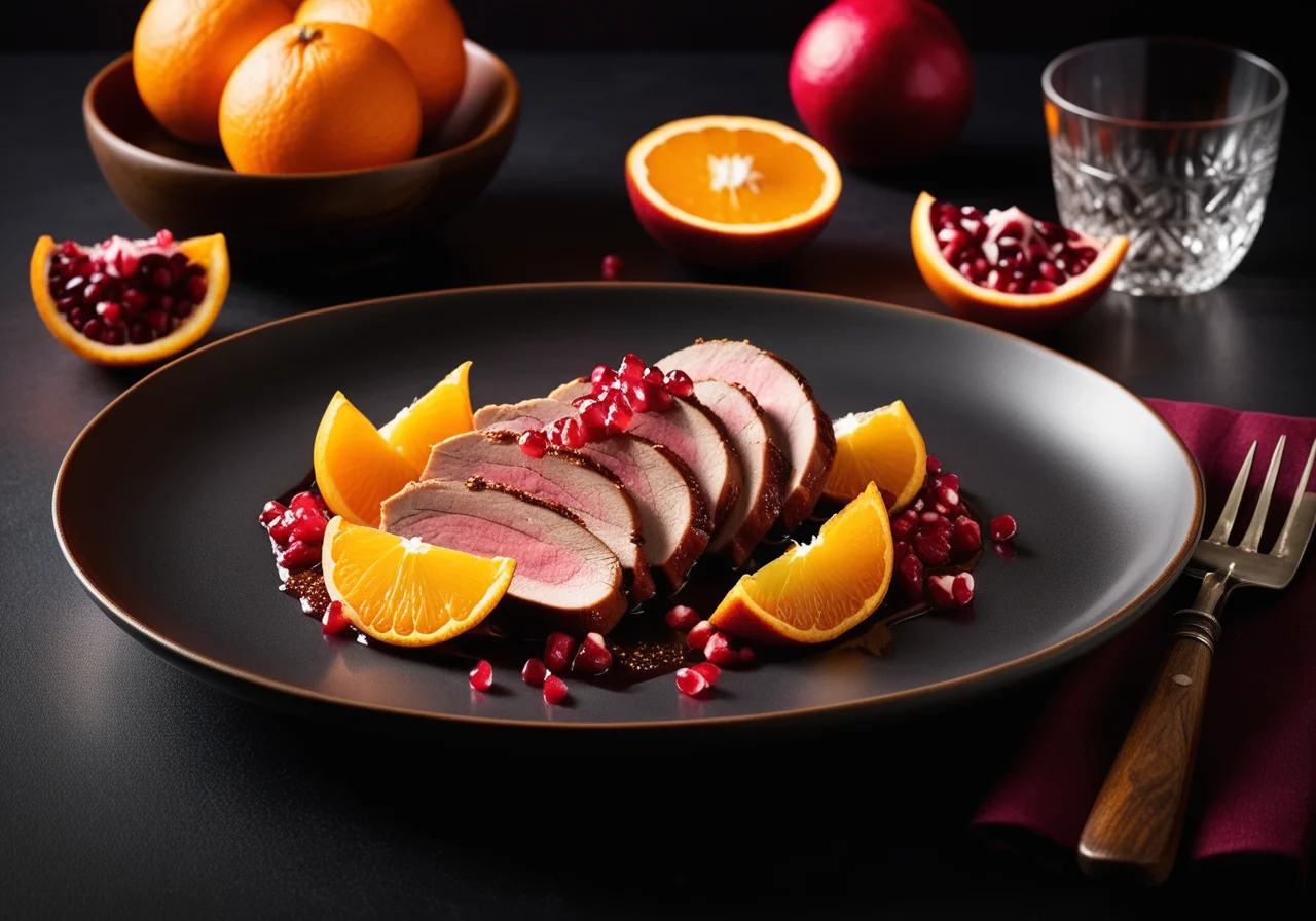 Duck Breast with Coconut Orange Sauce