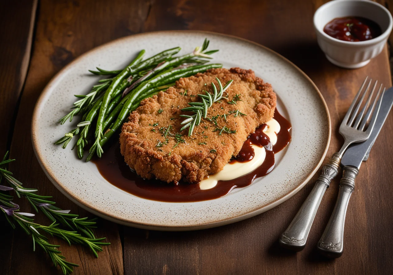 Veal Schnitzel with Shallot Sauce