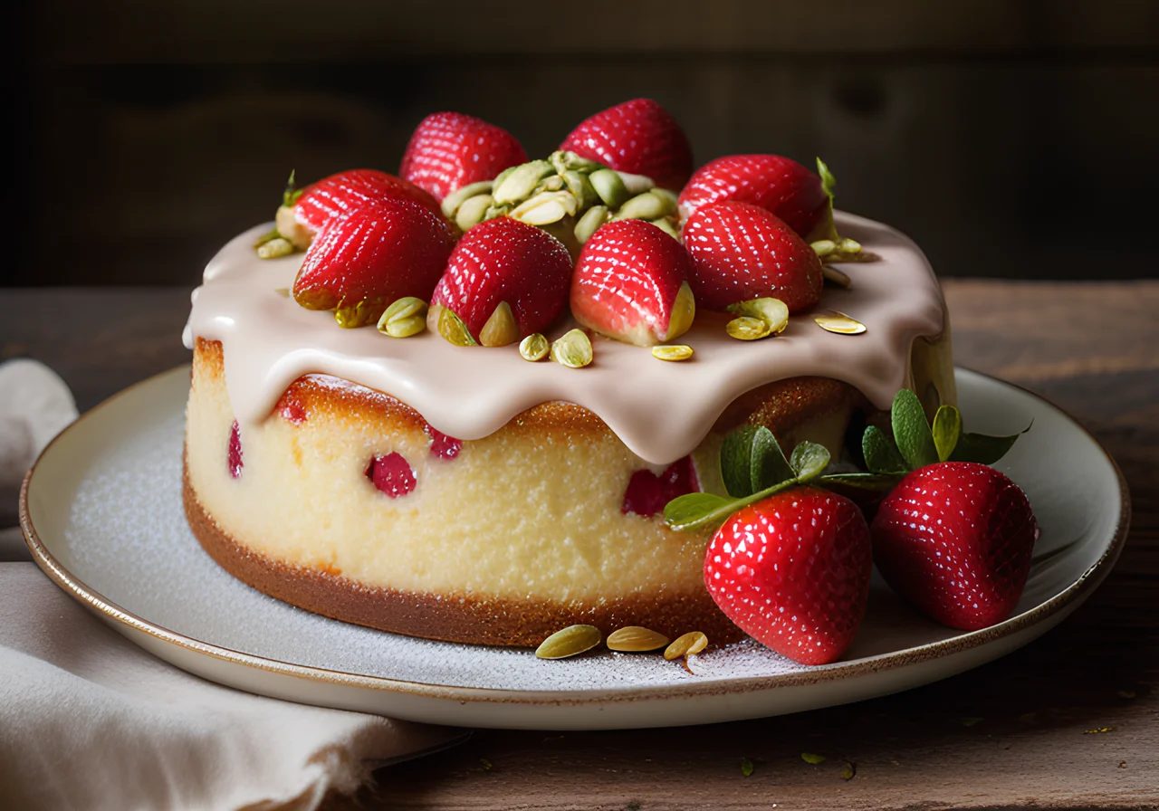 Strawberry Cake without Pudding