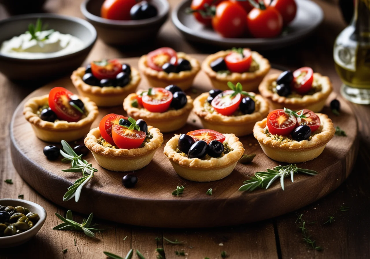 Mediterranean Goat Cheese Tartlets