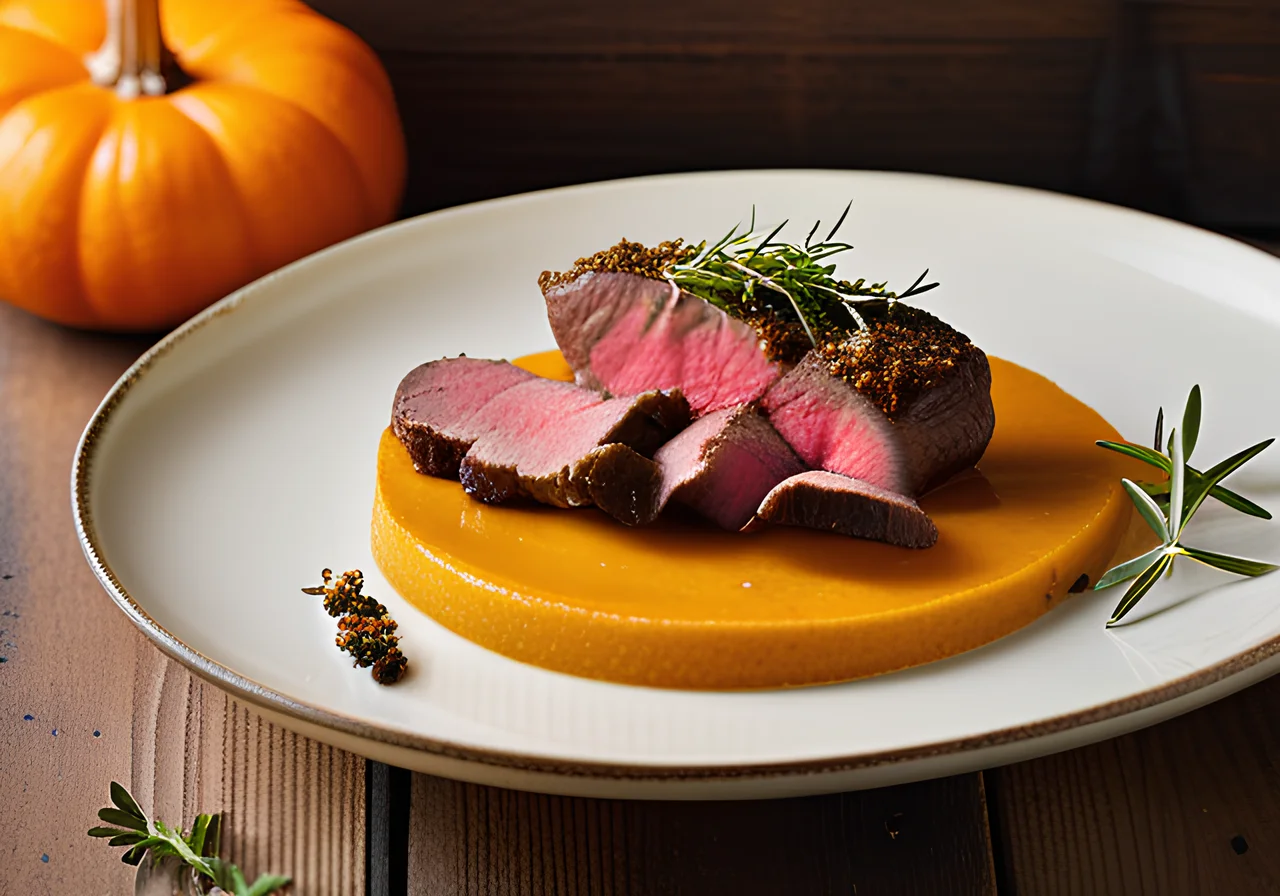 Venison Tenderloin with Herb-Nut Crust