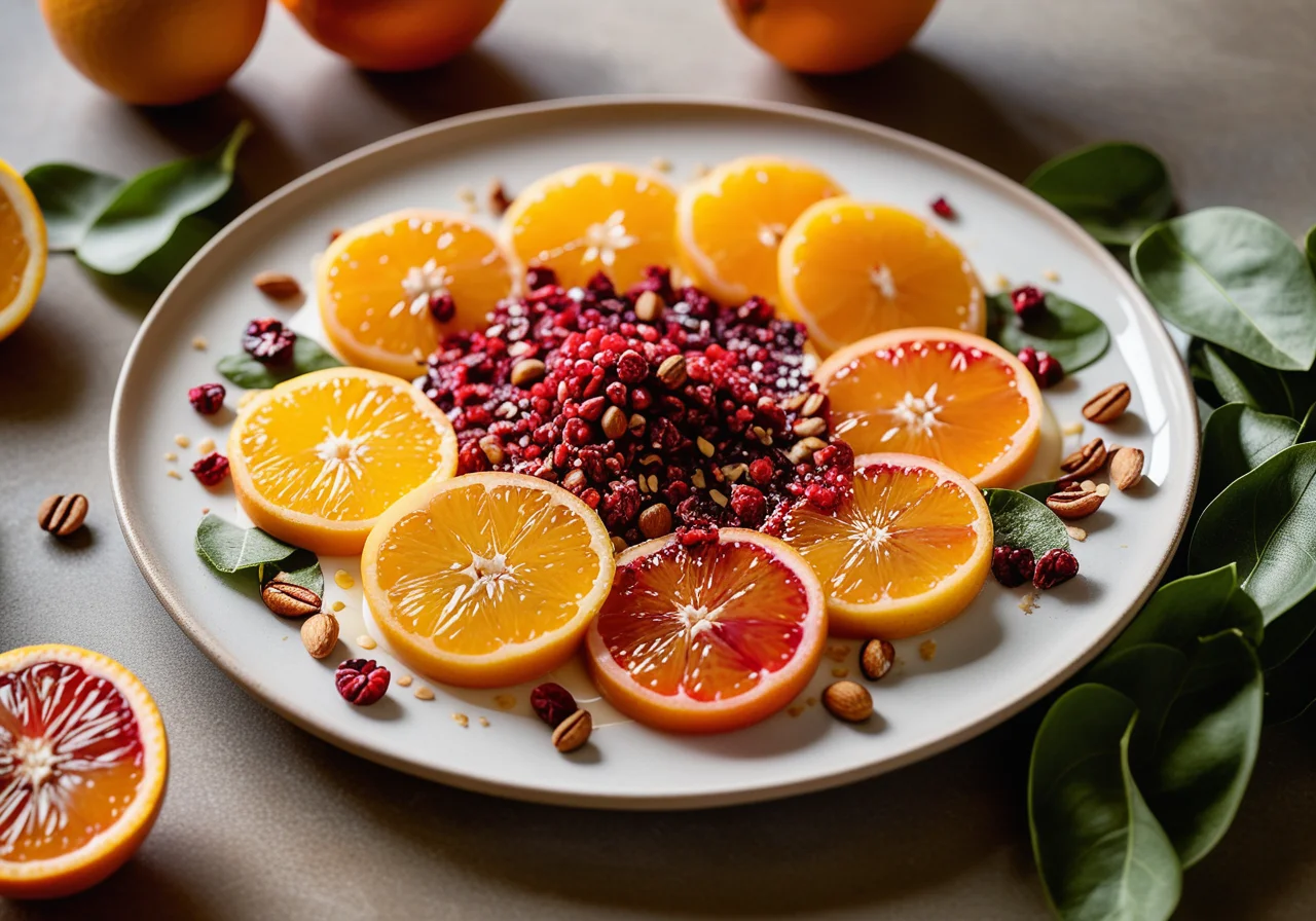 Orange Carpaccio with Rapunzel