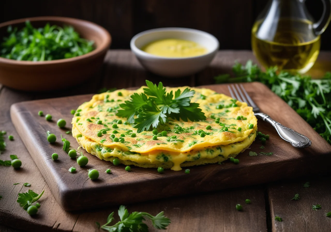 Pea Omelette