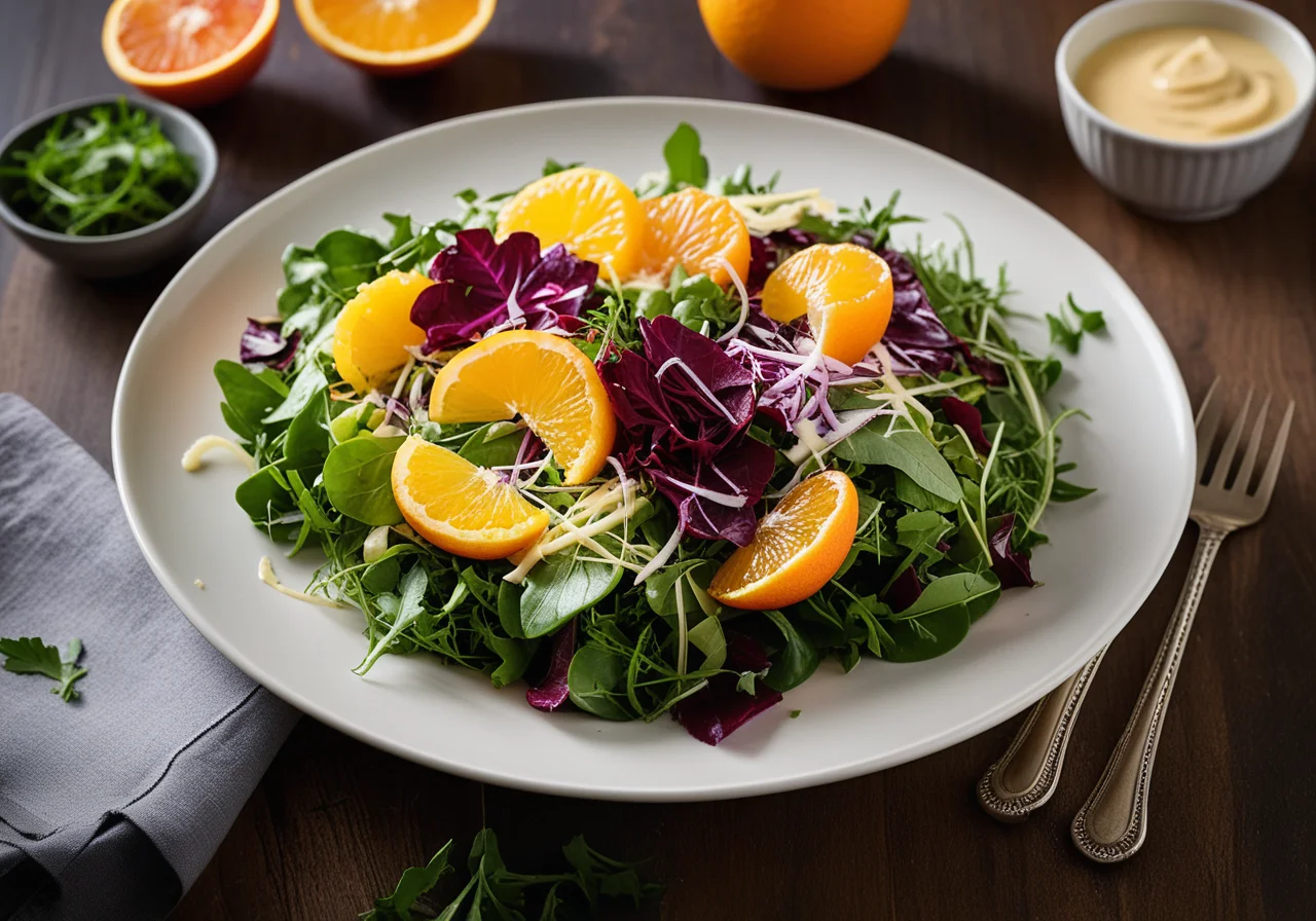 Salad with Curry Dressing