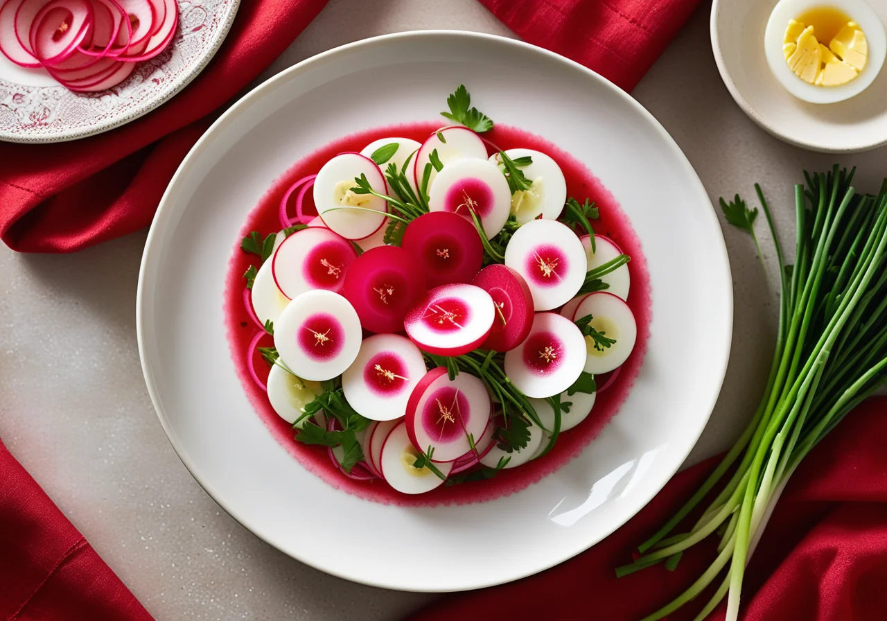 Radish Salad with Chive Dressing