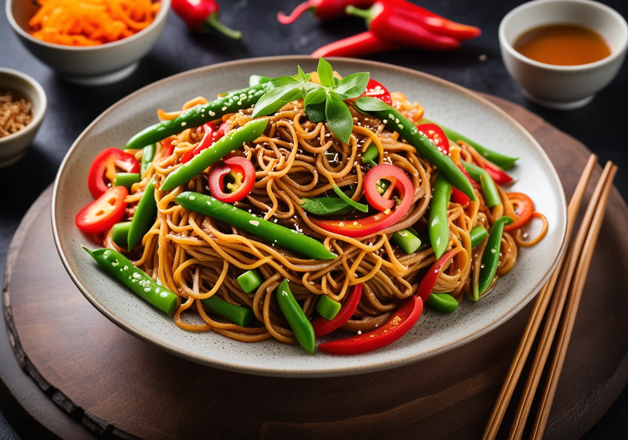 Stir‑Fried Noodles with Vegetables