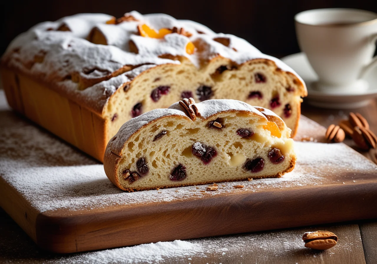 Stollen mit Marzipan