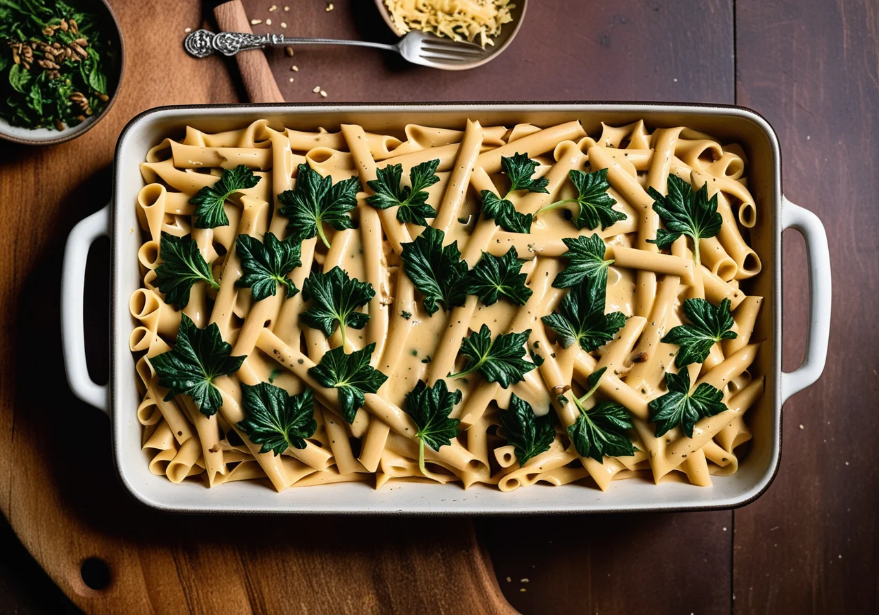 Pasta Bake with Tofu and Vegetables
