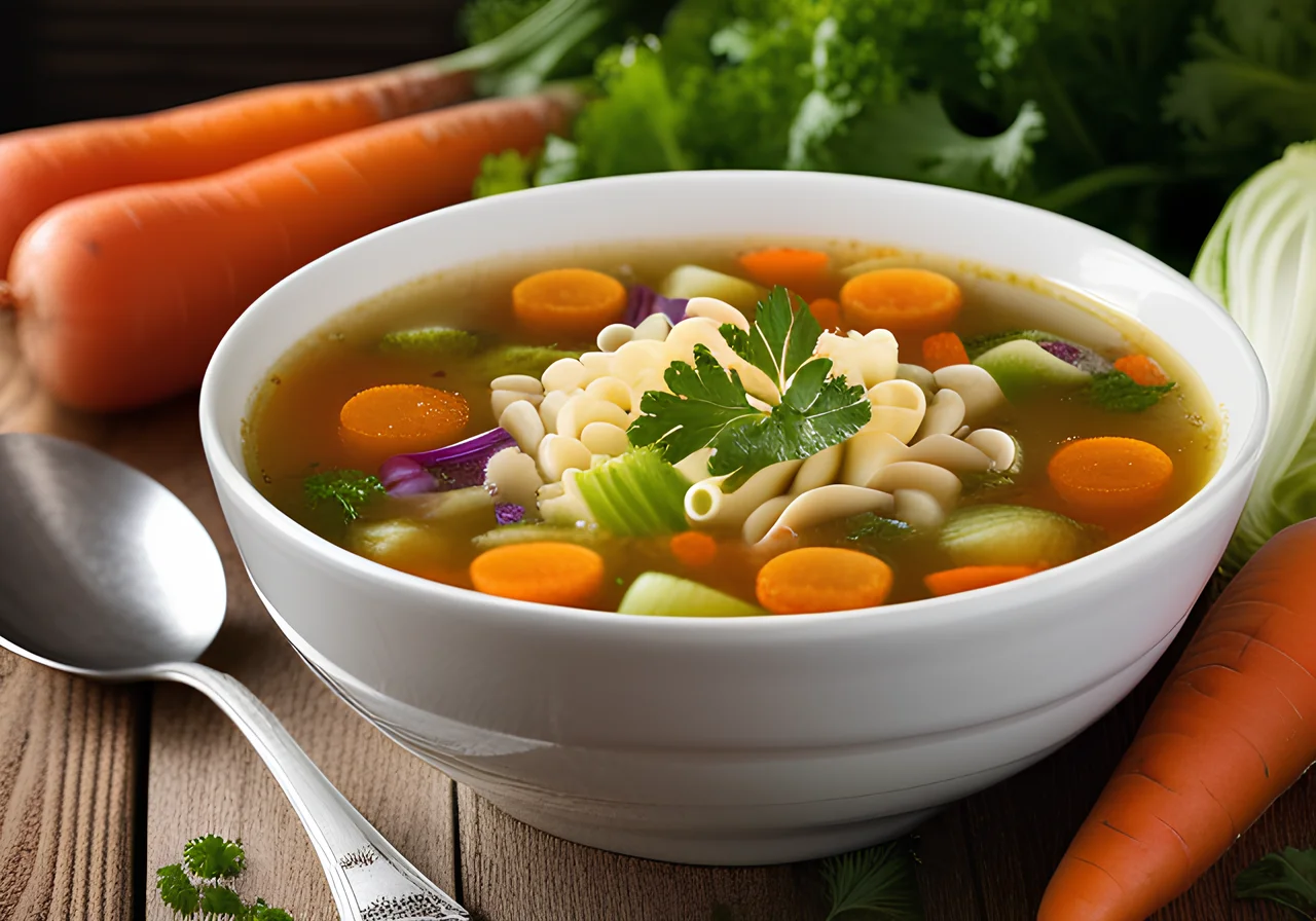 Vegetable Soup with Cabbage
