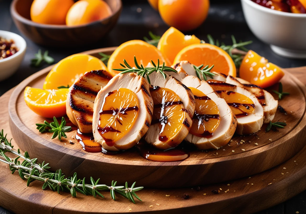 Chicken Fillets with Fried Apricots