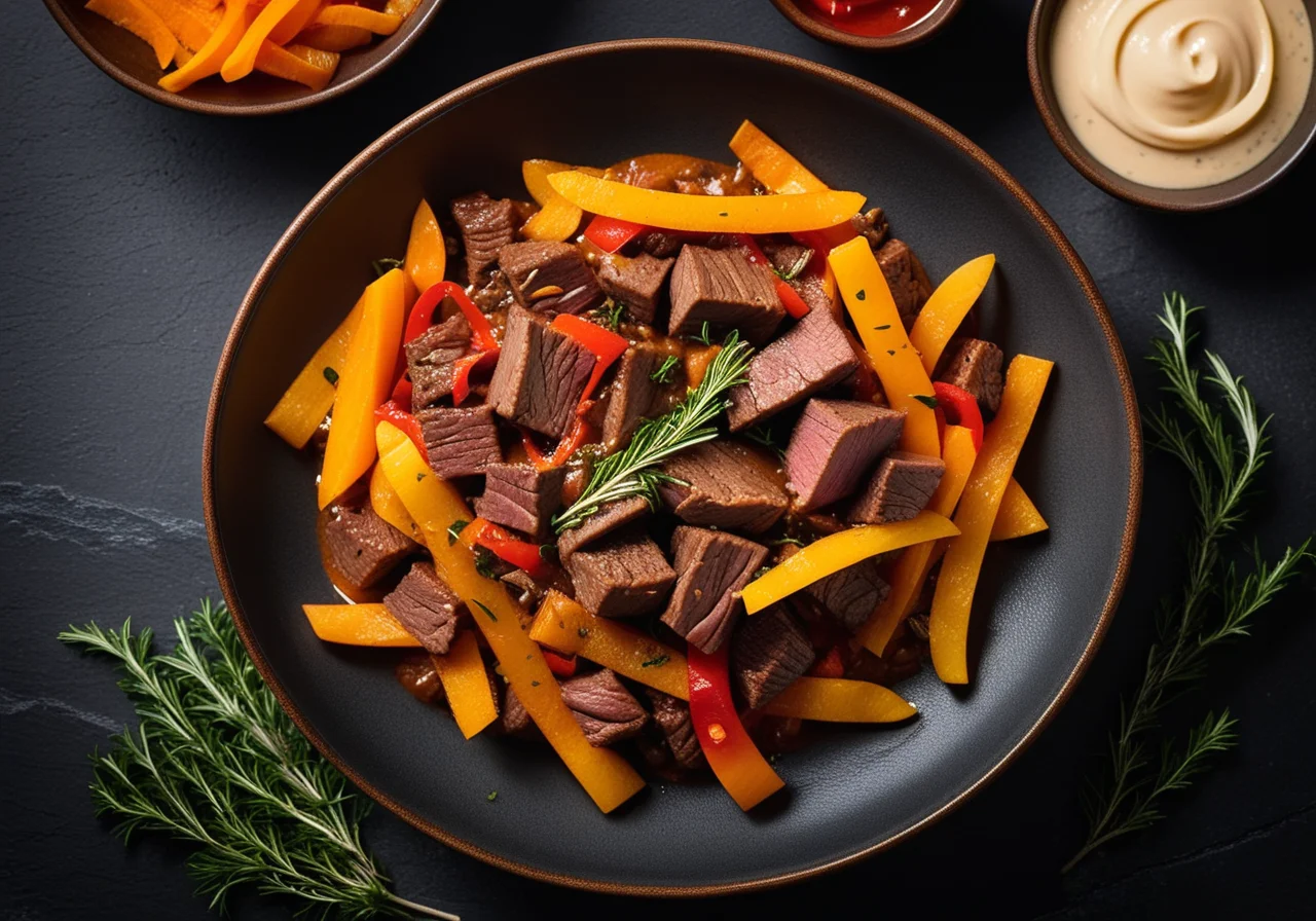 Gulash pot with sweet potatoes