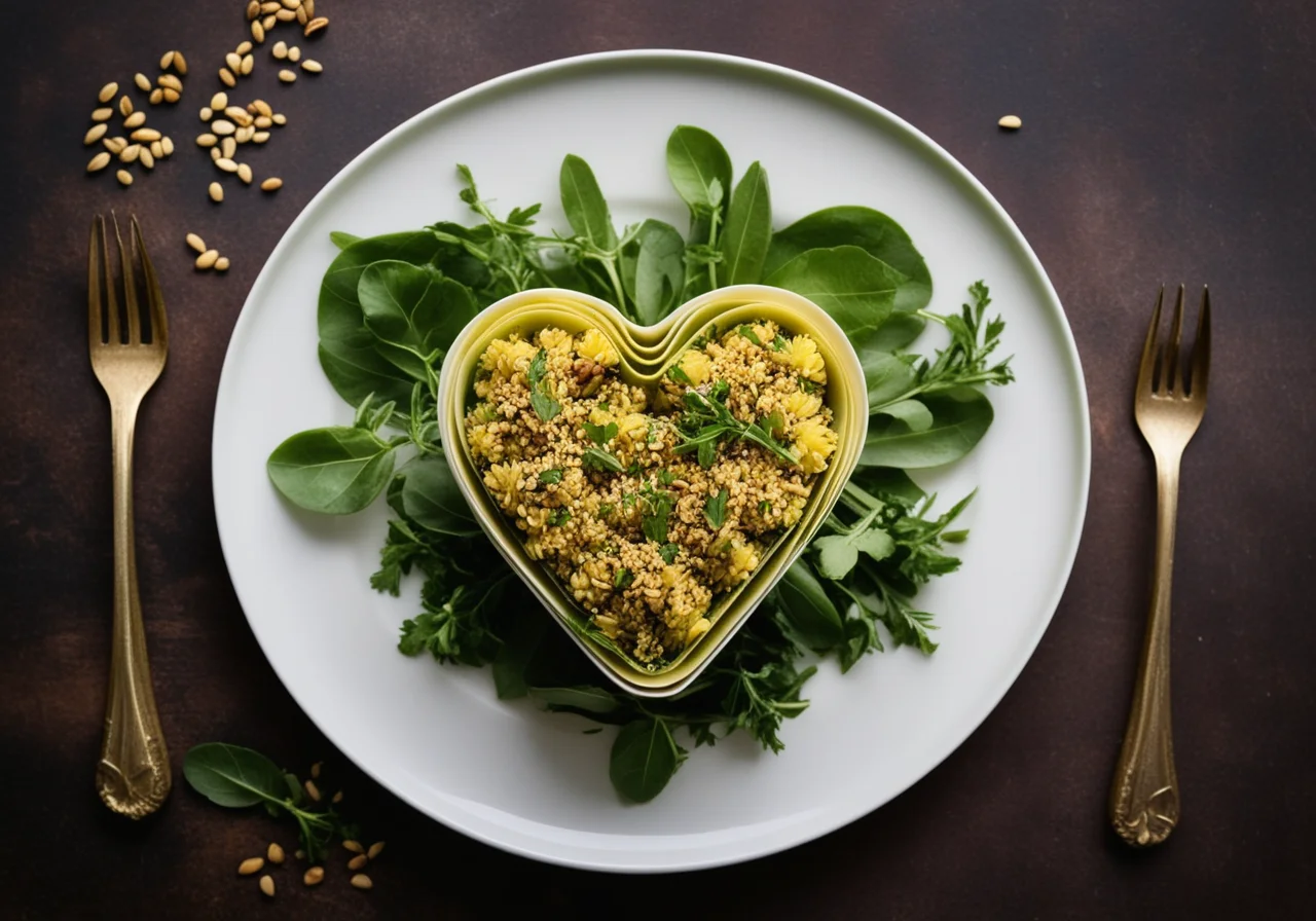 Artichoke Hearts with Oriental Bulgur Salad