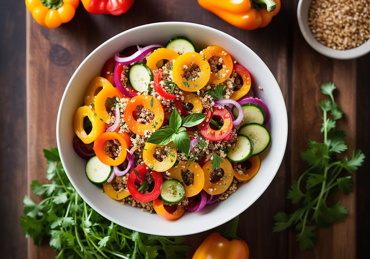 Quinoa Pepper Salad
