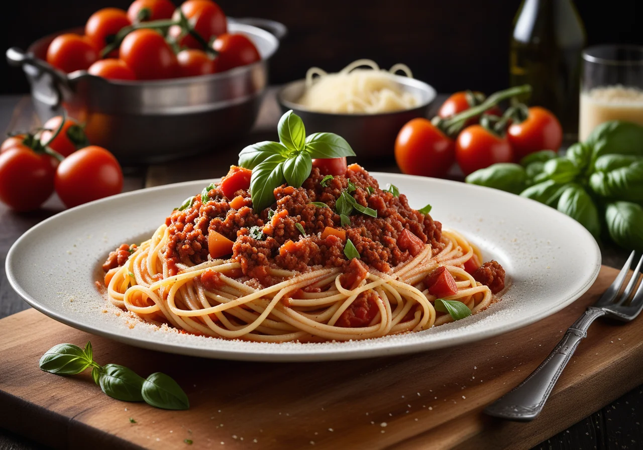 Spaghetti with Vegetable Bolognese