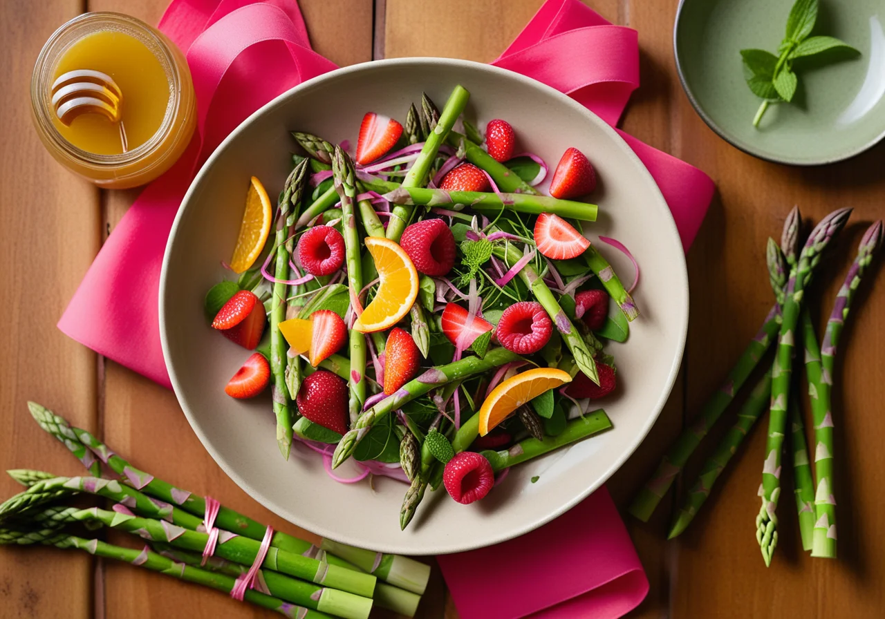 Asparagus Salad with Honey Vinaigrette