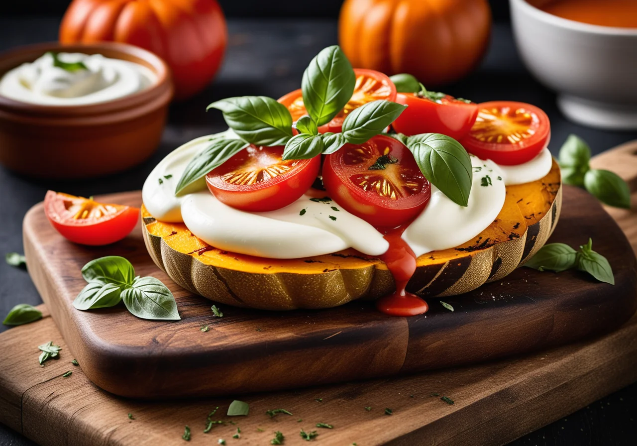 Roasted Pumpkin with Mozzarella