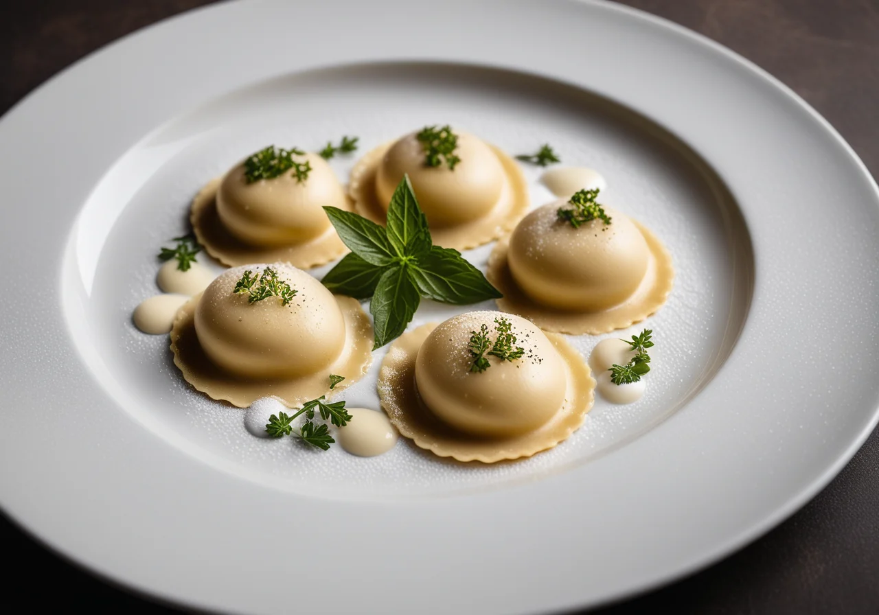 Ravioli with Egg Yolk and Truffles