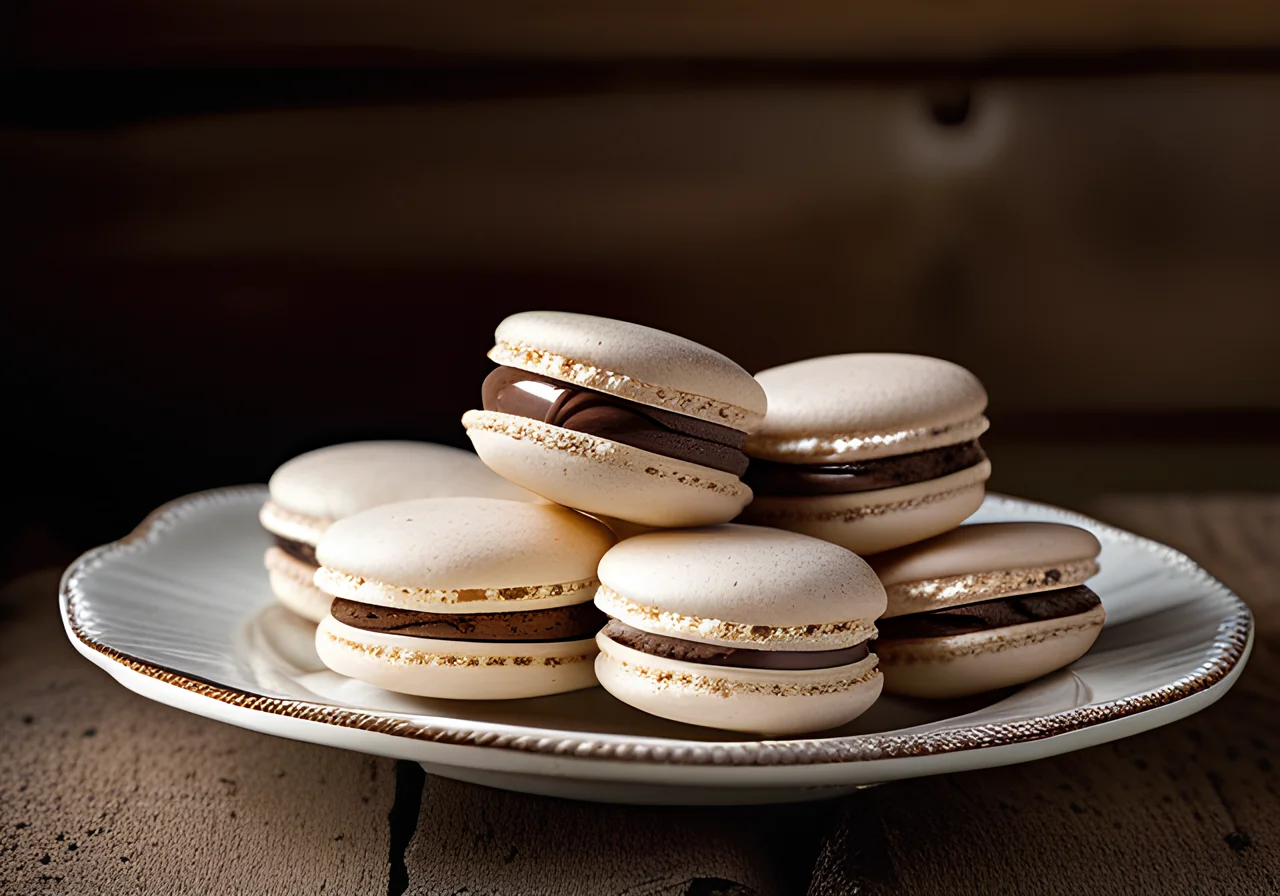 Meringue-Nougat Macarons
