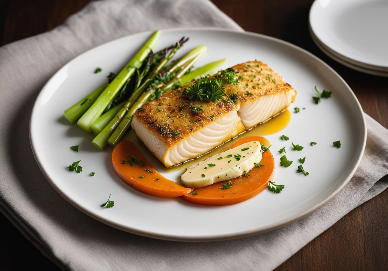 Fish on Vegetable Bed