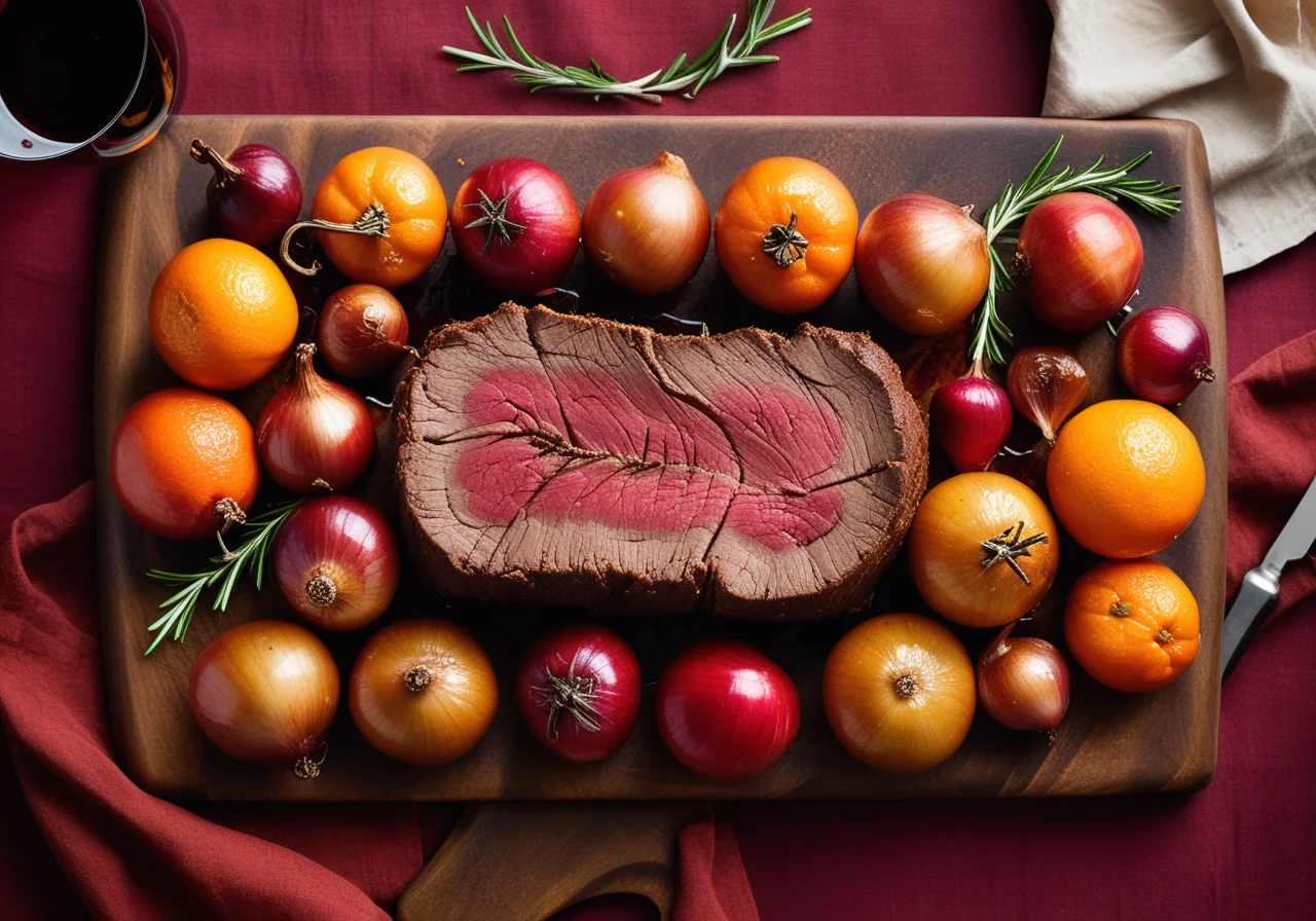 Beef Roast with Sweet Onions and Cinnamon