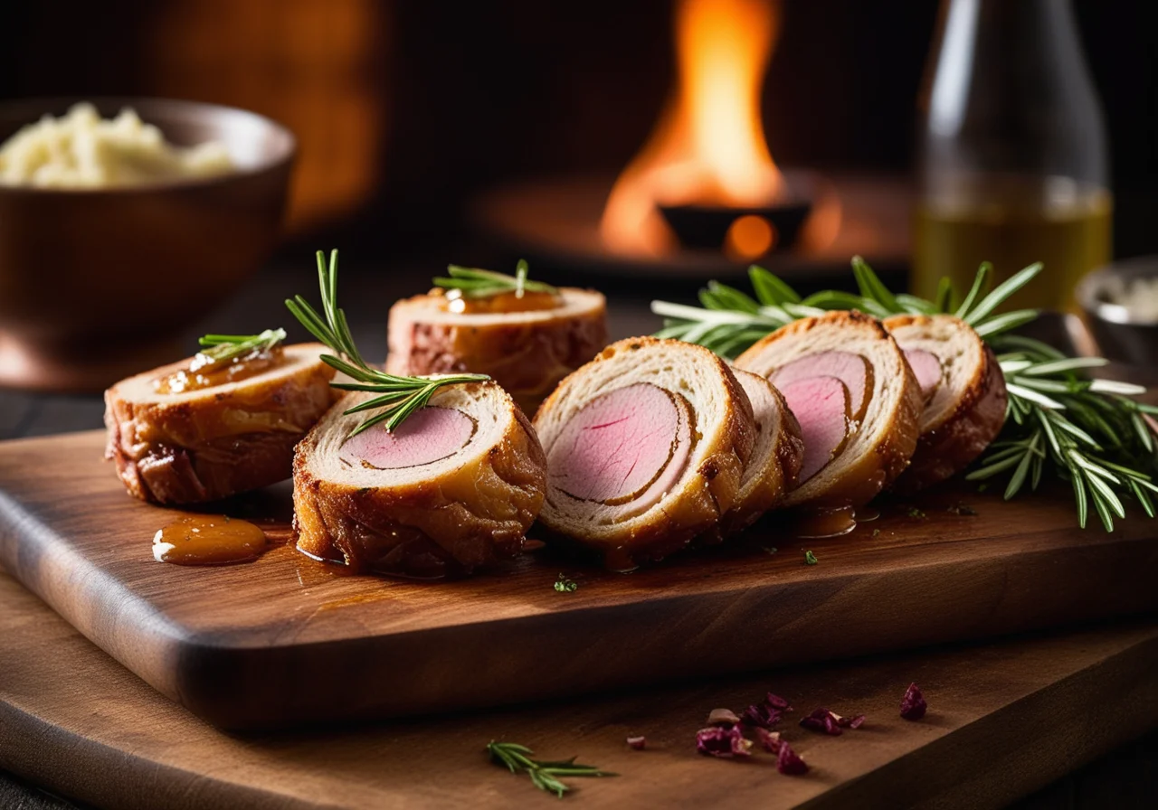 Roasted Spit Pork Roll