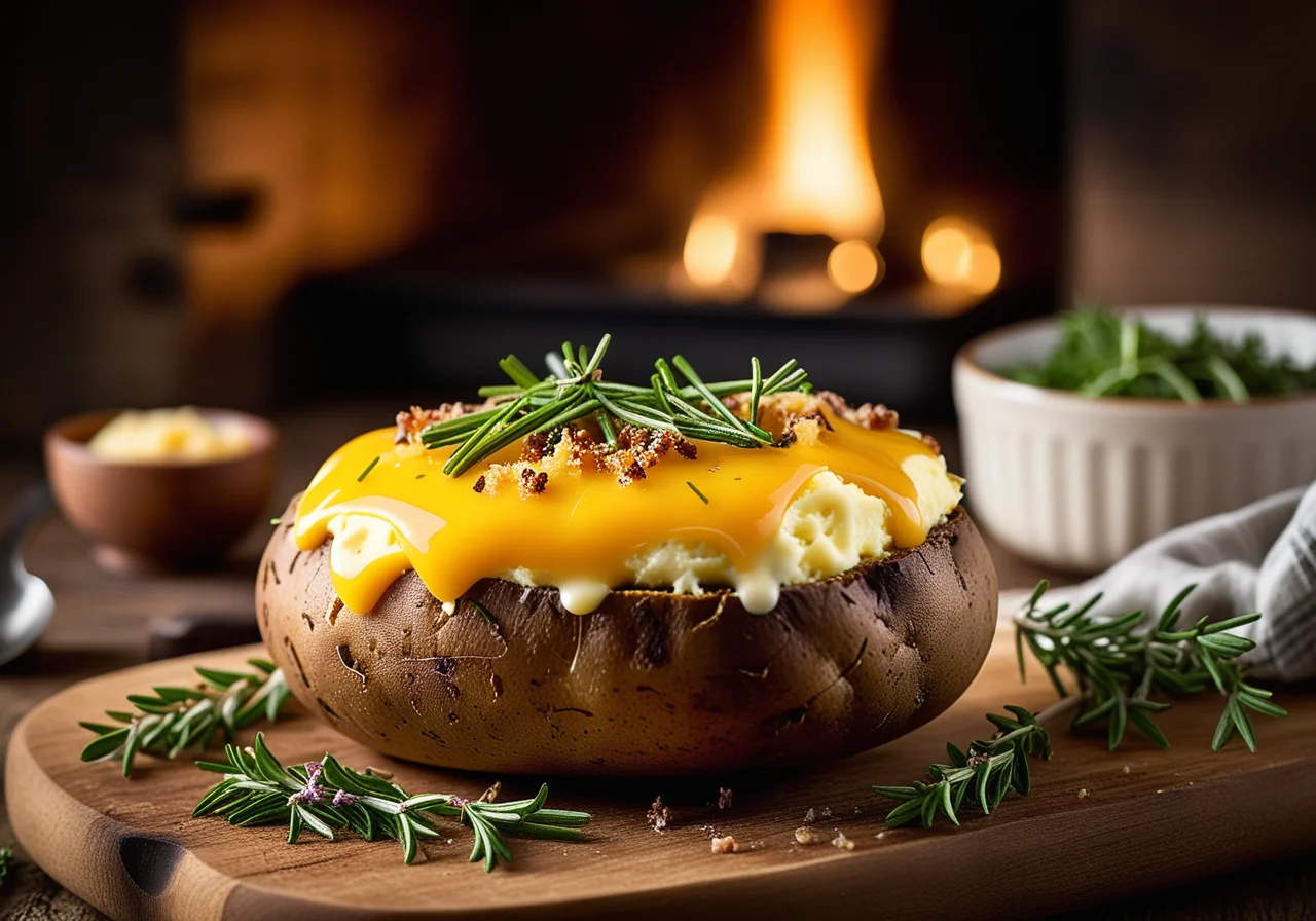 Baked Potatoes with Filling