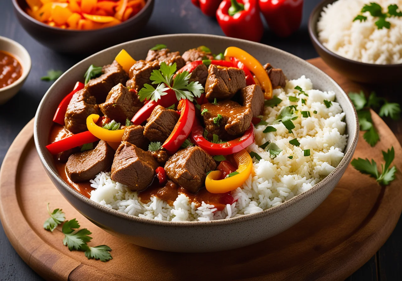 Lamb Curry with Peppers