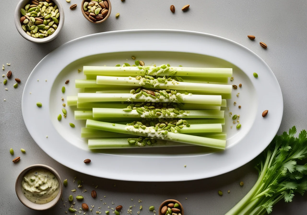Celery Sticks with Cheese Cream