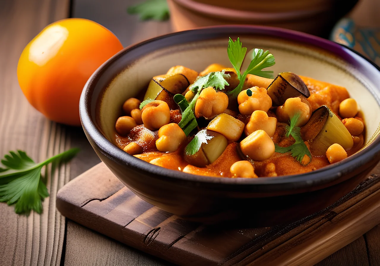 Eggplant and Chickpea Curry