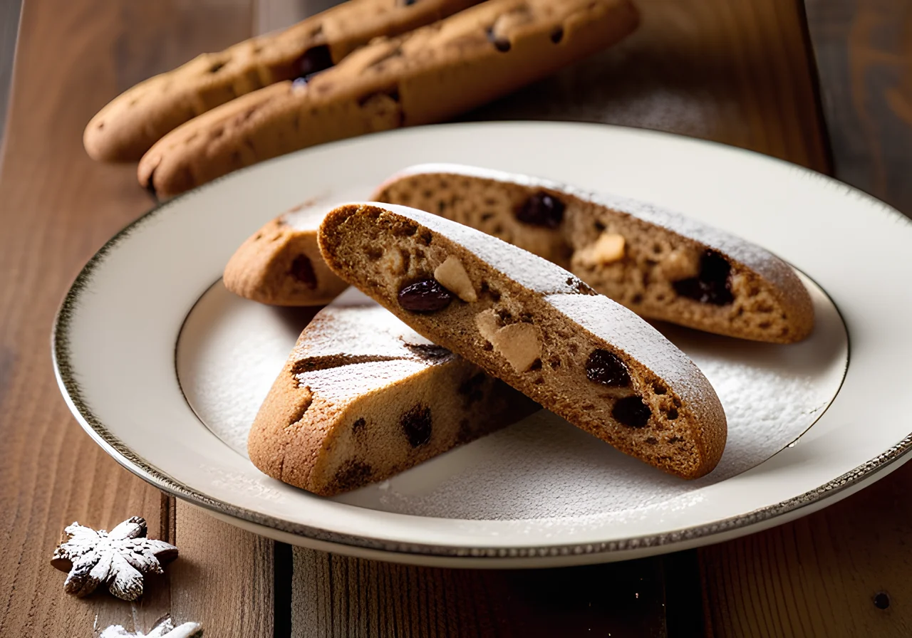 Biscotti with Nuts and Dates