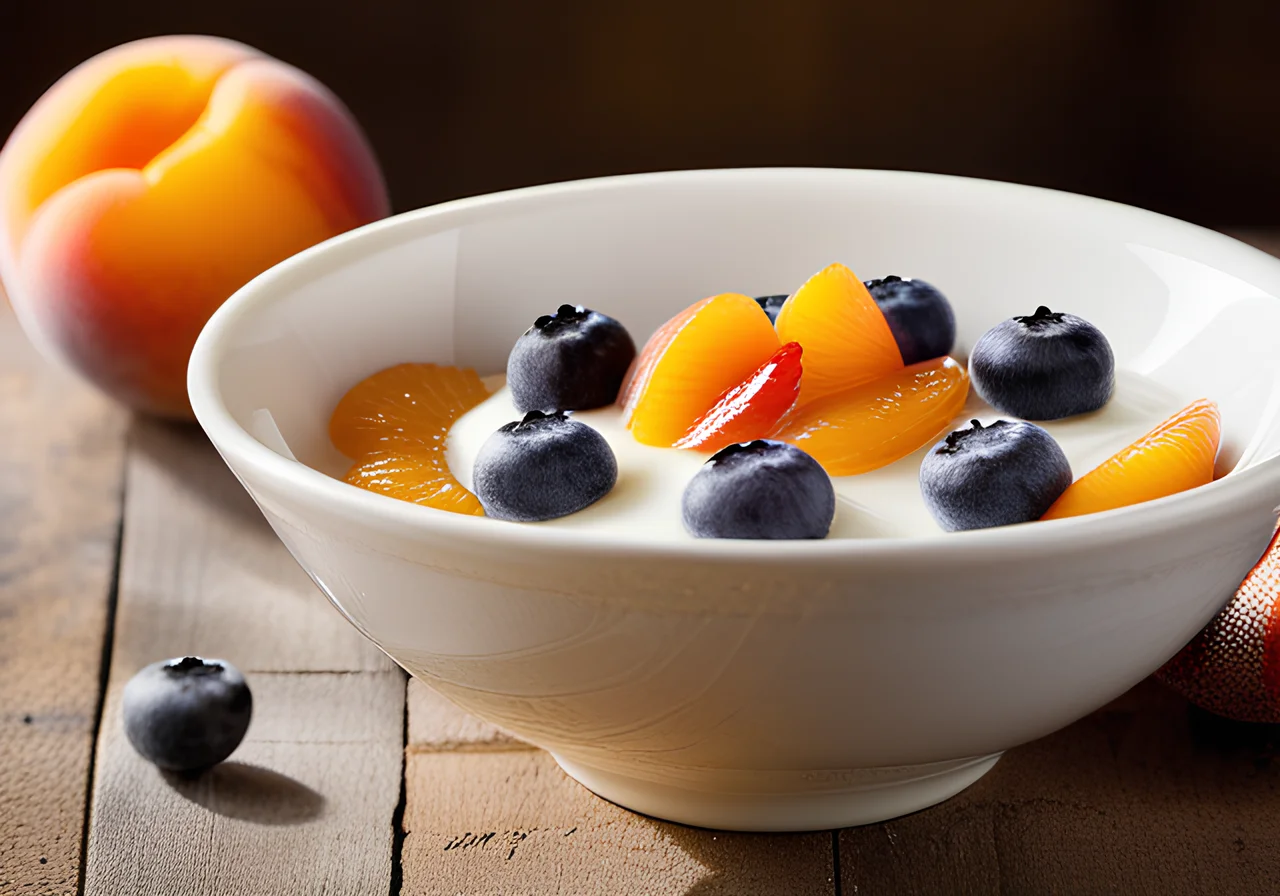 Vanilla Yogurt with Apricots