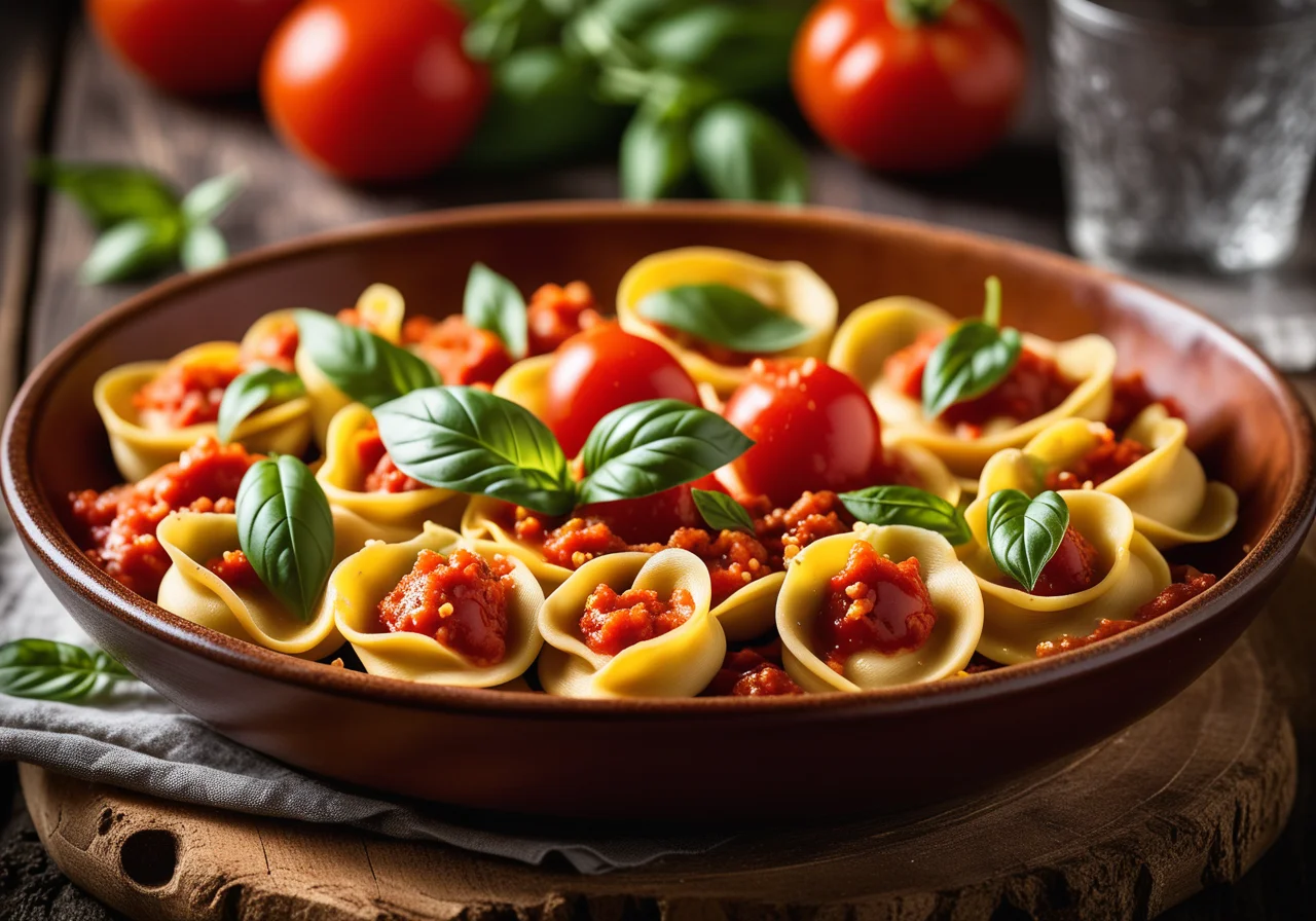 Tortellini with Tomato Sauce