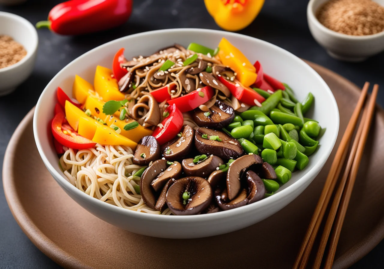 Asian Noodles with Wok Vegetables