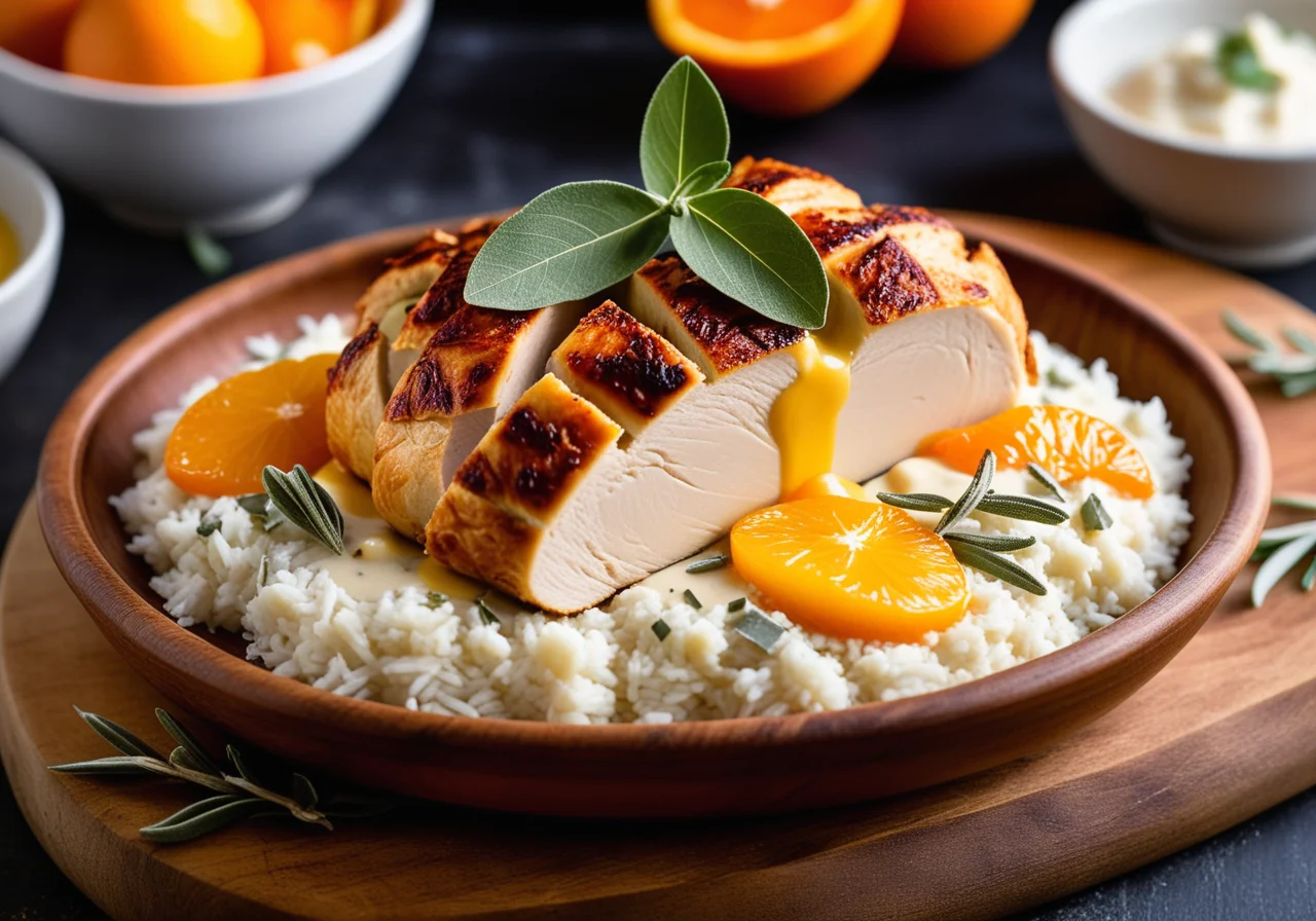 Chicken Breast with Paprika-Feta Filling