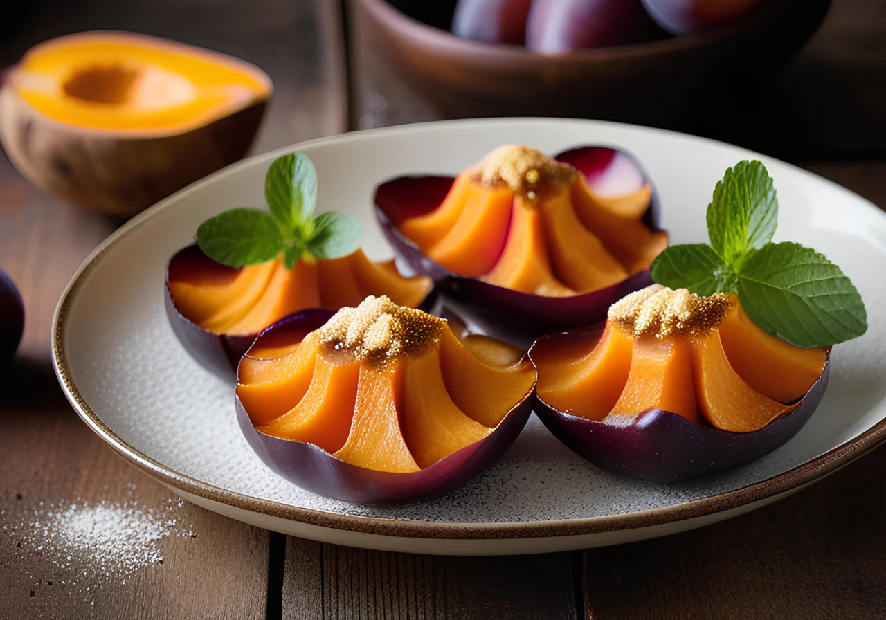 Sweet Potato-Plum Pockets