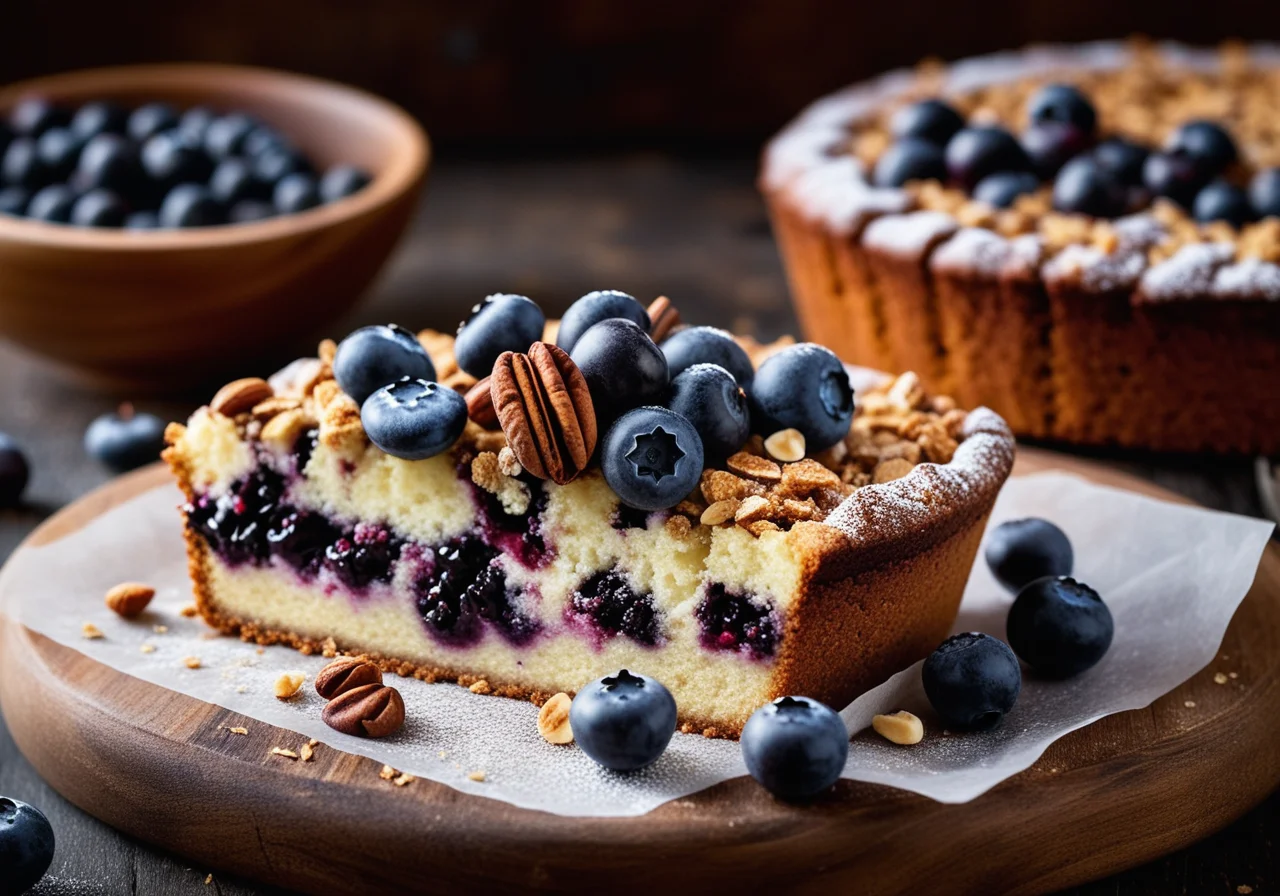 Blueberry Nut Cake