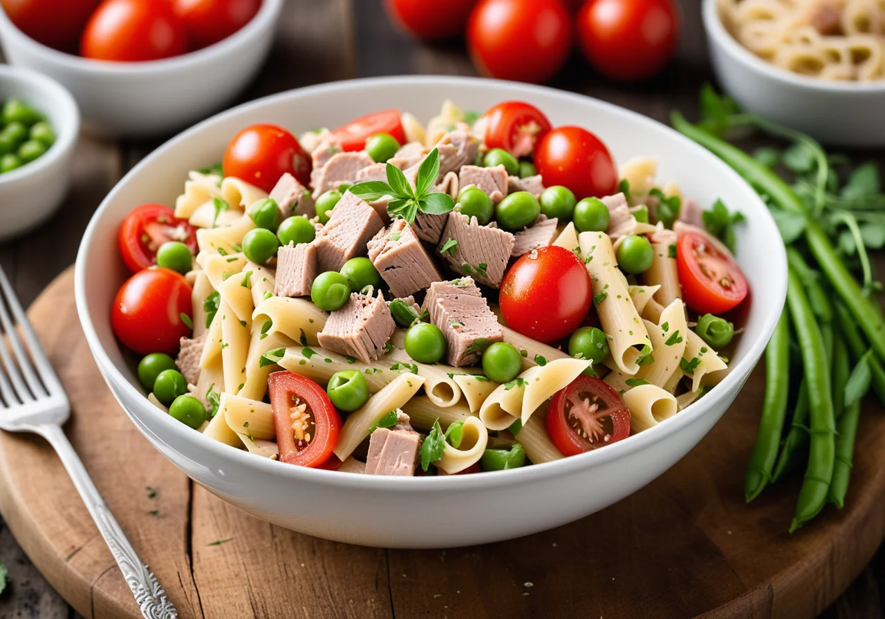 Tuna Pasta Salad with Tomatoes