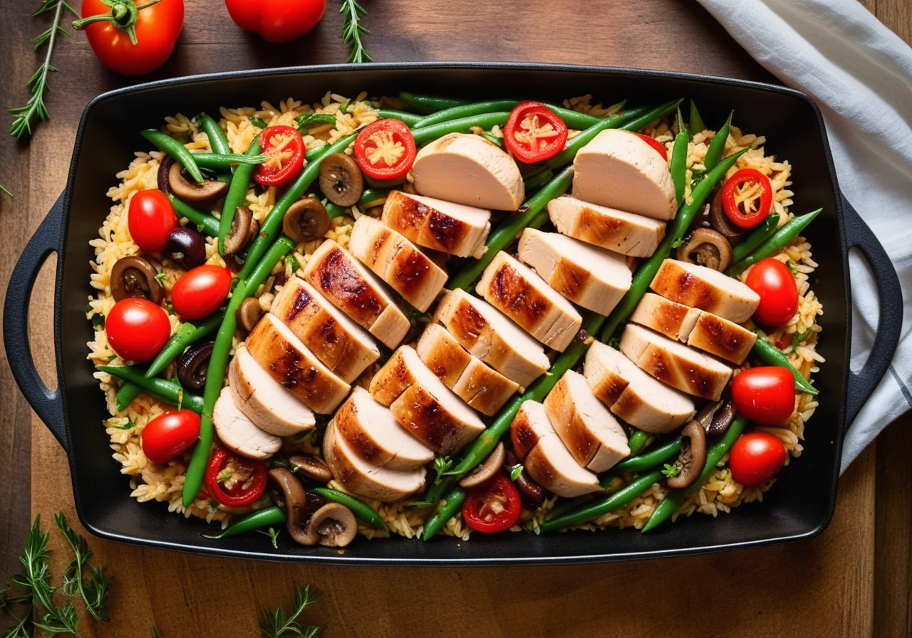 Rice skillet with chicken