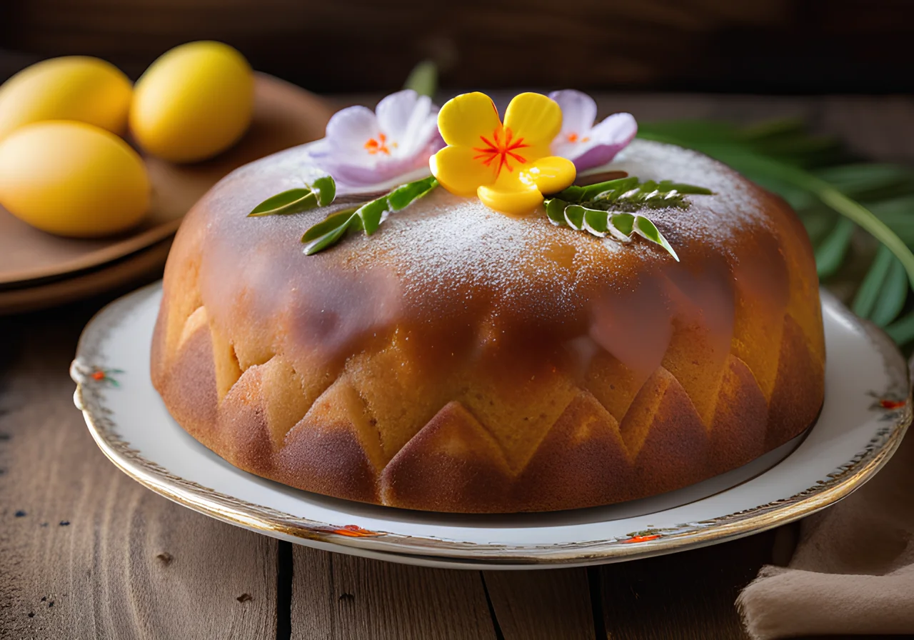 Ukrainian-Style Easter Cake