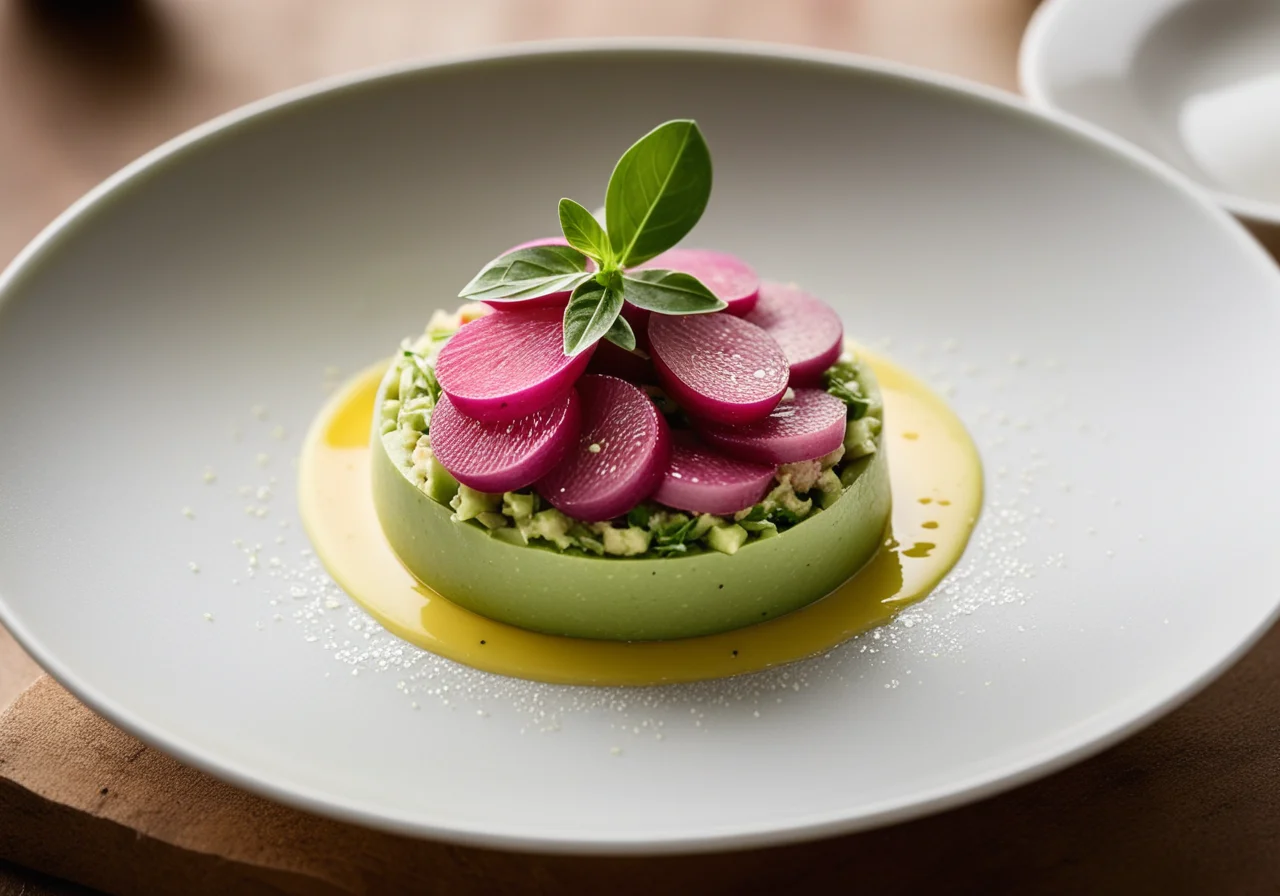 Tuna Avocado Tartare with Radishes