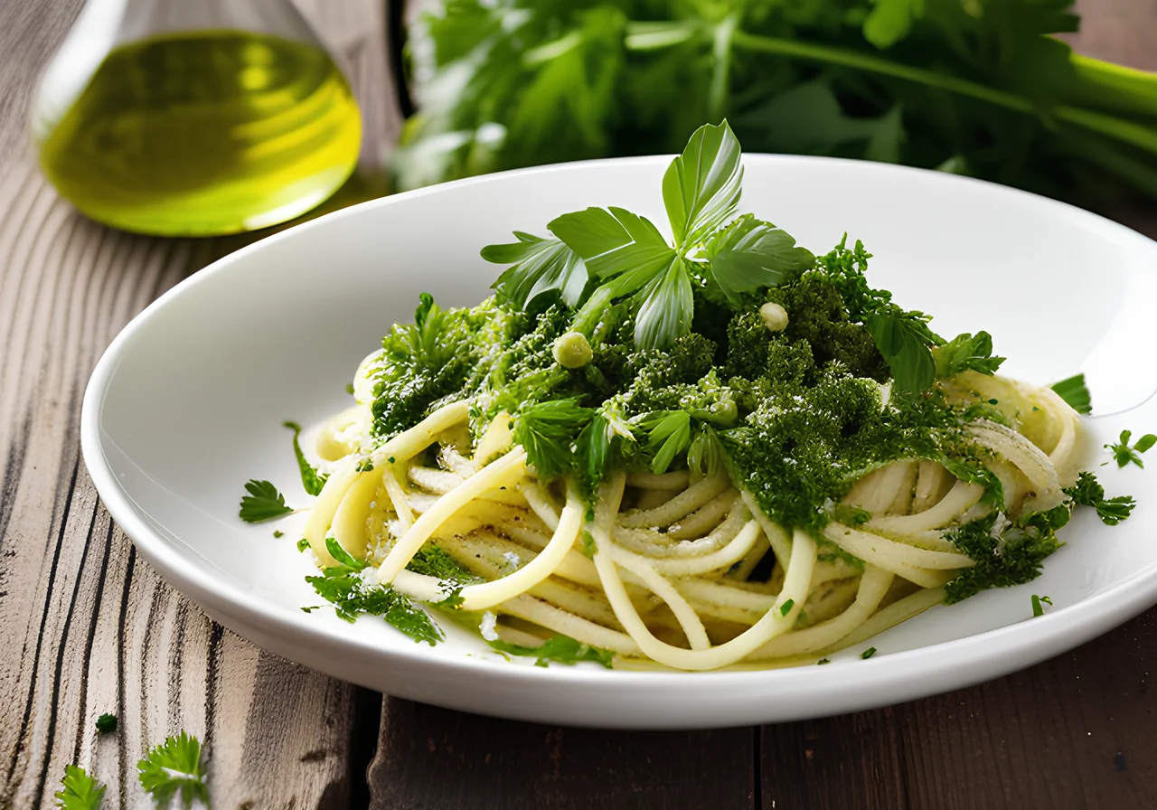 Pasta with Parsley Pesto