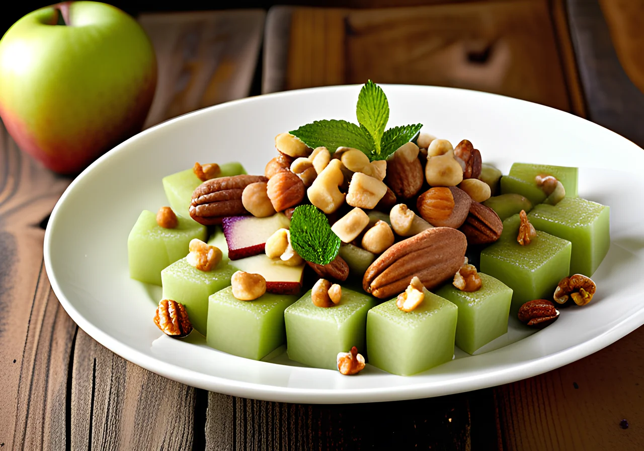 Apple-Hazelnut Salad with Maple Syrup