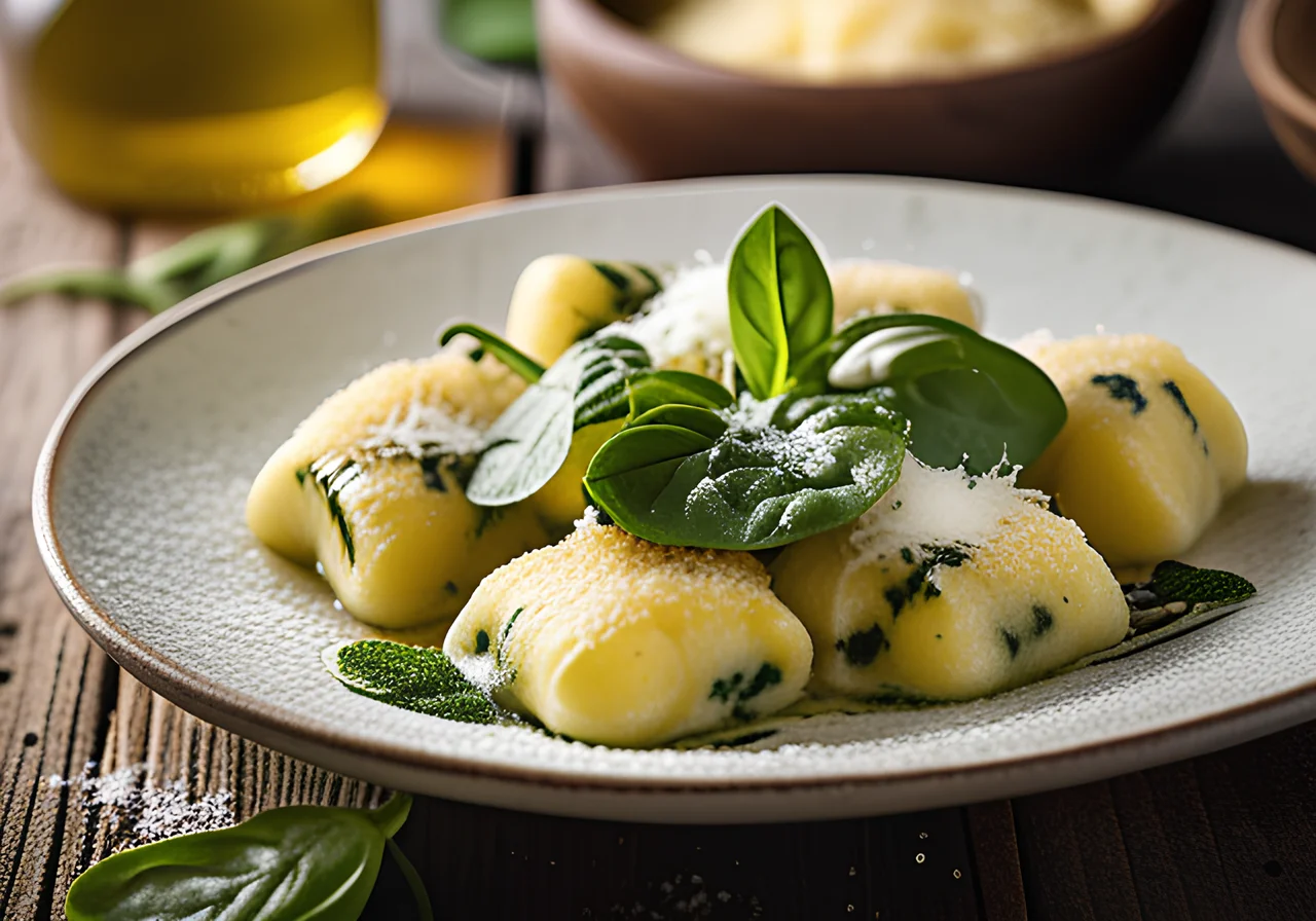 Spinach Gnocchi with Ricotta