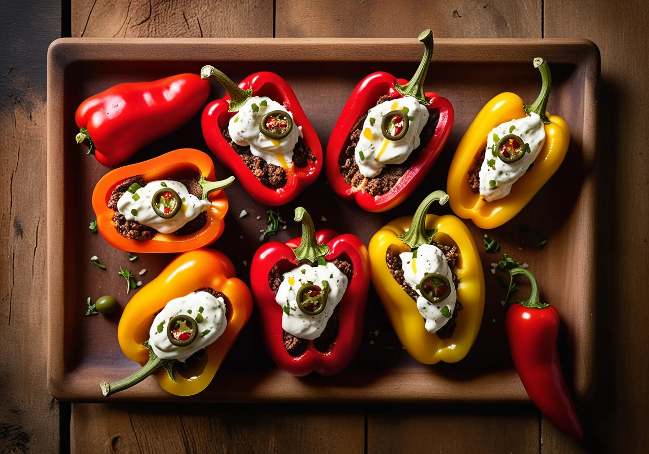 Stuffed Red Peperoncini