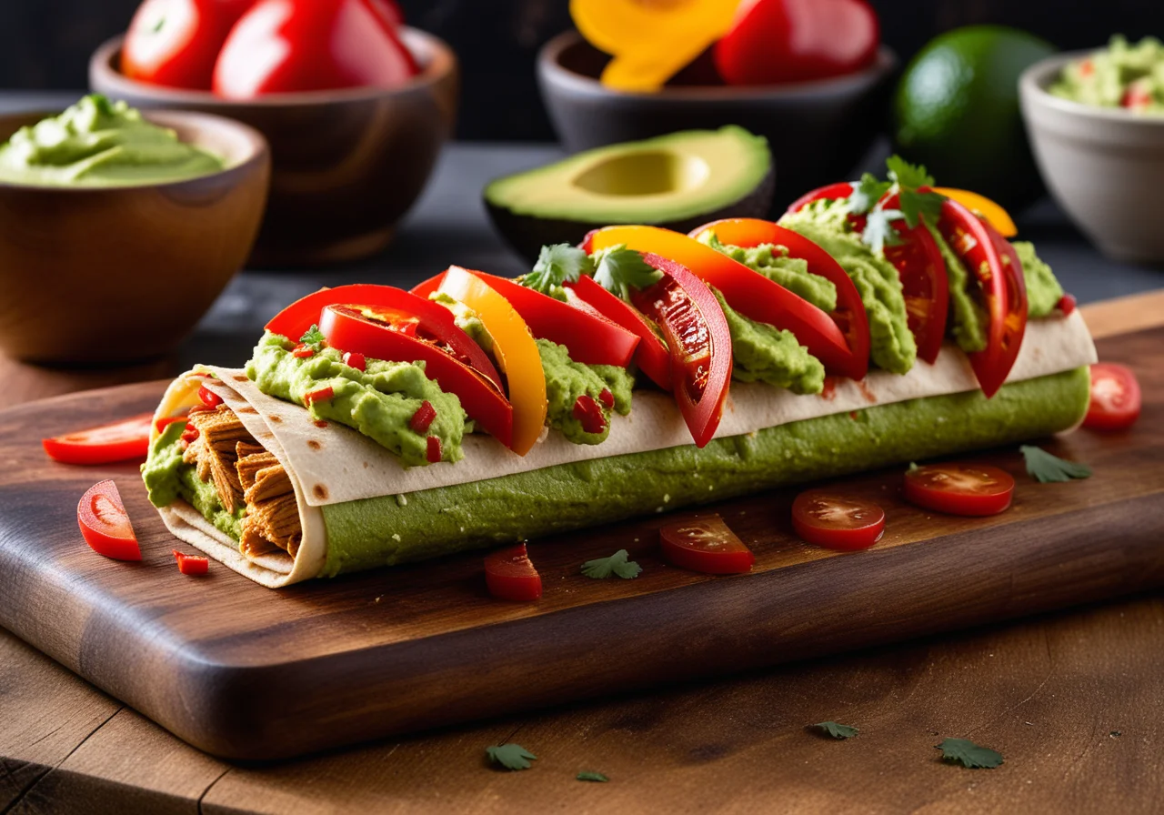 Tortillas with Chicken Pepper Filling